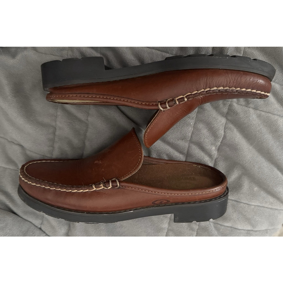 Dexter Comfort Moccasin Slip-on Loafers Brown Leather Mules Women's 6M NEW USA - Picture 6 of 6
